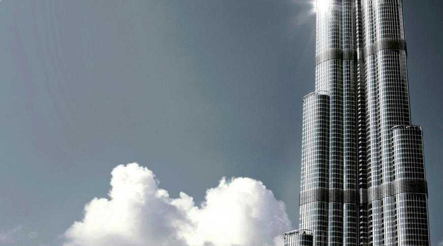 burj khalifa top view